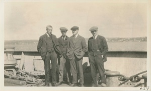 Image of Four men aboard